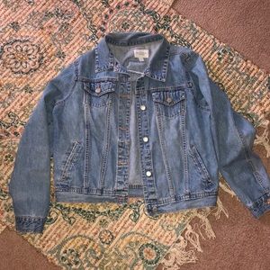 Large denim jacket! Pretty wash!
